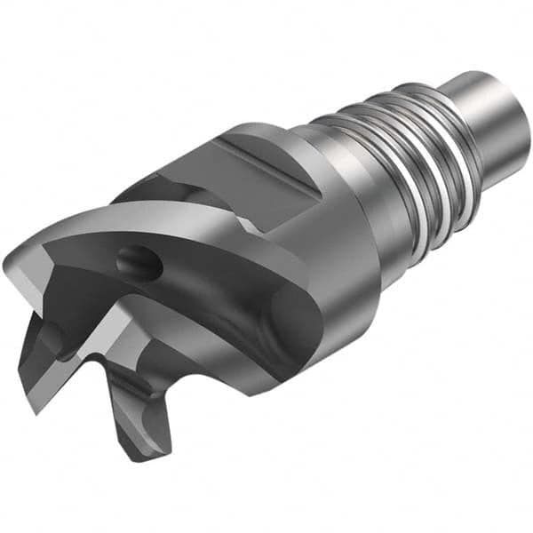 Sandvik Coromant - 3/8" Mill Diam, 0.2362" LOC, 0.2362" OAL, 4 Flute Square End Mill Head - Makers Industrial Supply