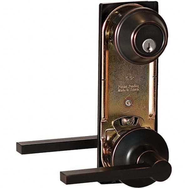 Stanley - Entry Lever Lockset for 1-3/8 to 1-3/4" Thick Doors - Makers Industrial Supply