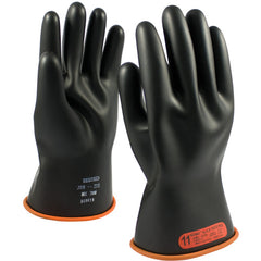 ‎155-0-11/9 - Novax - Natural Rubber Insulating Glove - Class 0 - 11″ - Black/Orange - Straight Cuff - Exact Industrial Supply