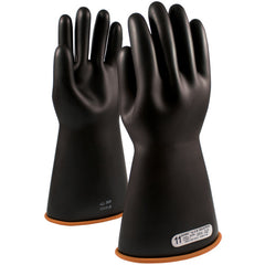 ‎155-1-16/11 - Novax - Natural Rubber Insulating Glove - Class 1 - 16″ - Black/Orange - Straight Cuff - Exact Industrial Supply