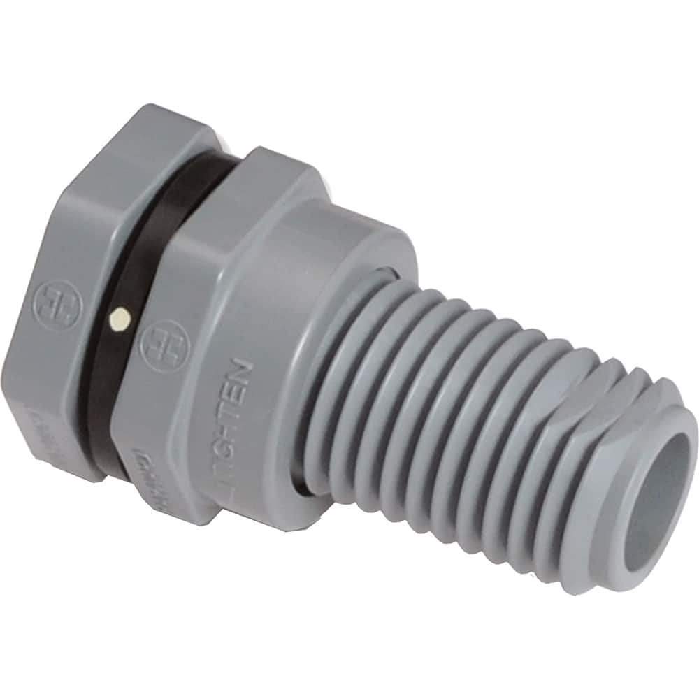 Hayward - Plastic Pipe Fittings; Type: Bulkhead Fitting ; Fitting Size: 3/4 (Inch); End Connections: Socket x Socket ; Material: CPVC ; Schedule: 80 ; Maximum Pressure (psi): 150.00 - Exact Industrial Supply