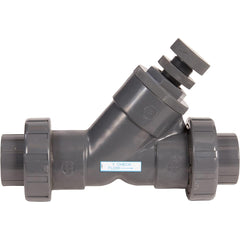 Hayward - Check Valves; Design: In-line; True Union Ball Check; Spring Check ; Tube Outside Diameter (mm): 63.500 ; Pipe Size (Inch): 2-1/2 ; Tube Outside Diameter (Inch): 2-1/2 ; End Connections: Threaded ; Material: PVC - Exact Industrial Supply