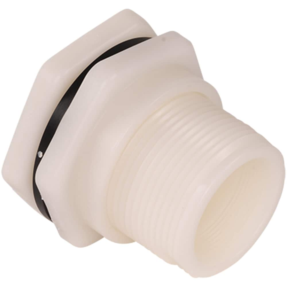 Hayward - Plastic Pipe Fittings; Type: Bulkhead Fitting ; Fitting Size: 1-1/4 (Inch); End Connections: FNPT x FNPT ; Material: Polypropylene ; Schedule: 80 ; Maximum Pressure (psi): 150.00 - Exact Industrial Supply