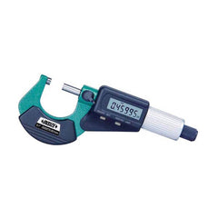 Insize USA LLC - Electronic Outside Micrometers; Type: Standard ; Minimum Measurement (Decimal Inch): 1.0000 ; Minimum Measurement (mm): 25.00 ; Maximum Measurement (mm): 50.00 ; Maximum Measurement (Decimal Inch): 2.0000 ; Thimble Type: Friction - Exact Industrial Supply