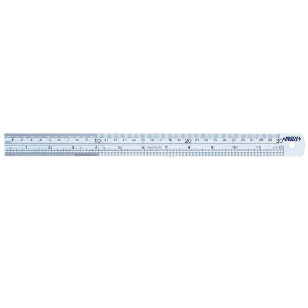 Insize USA LLC - Steel Rules; Length (Inch): 48 ; Length (mm): 1200.00 ; Graduation Style: Inch/Metric ; Flexibility: Rigid ; Width (Decimal Inch): 1.3780 ; Width (mm): 35.00