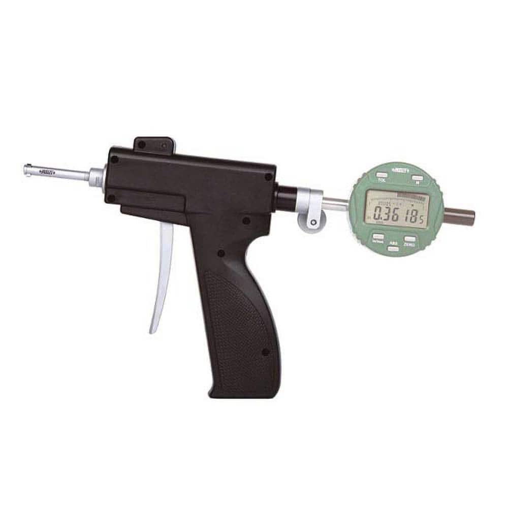 Insize USA LLC - Electronic Bore Gages; Type: Pistol Grip Electronic Bore Gage ; Minimum Measurement (Decimal Inch): 0.3500 ; Maximum Measurement (Decimal Inch): 0.4250 ; Gage Depth (Decimal Inch): 2 ; Gage Depth (Inch): 2 ; With Accessories: Yes - Exact Industrial Supply