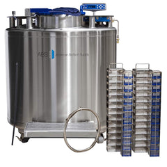 American BioTech Supply - Drums & Tanks; Product Type: Auto Fill Cryogenic Tank ; Volume Capacity Range: 85 Gal. and Larger ; Material Family: Steel ; Height (Inch): 53 ; Diameter/Width (Decimal Inch): 59.4880 ; Diameter/Width (Inch): 45 - Exact Industrial Supply