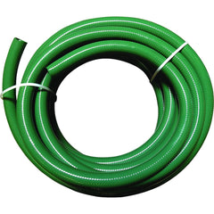 JGB Enterprises - Liquid Suction & Discharge Hose; Inside Diameter (Inch): 4 ; Length (Feet): 50 ; Material: PVC ; Working Pressure (psi): 50.000 ; Vacuum Rating: 29 In. Hg ; Color: Green - Exact Industrial Supply