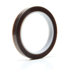 3M - Film Tape; Material Type: PTFE ; Thickness (mil): 3.7000 ; Color: Brown ; Adhesive Material: Silicone ; Width (Inch): 1/2 ; Length (Feet): 108.000 - Exact Industrial Supply