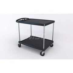 Metro - Carts; Type: Utility ; Load Capacity (Lb.): 400.000 ; Number of Shelves: 2 ; Width (Inch): 27-11/16 ; Length (Inch): 40-1/4 ; Height (Inch): 36-7/8 - Exact Industrial Supply