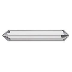 Titan USA - Chamfer Mills; Cutter Head Diameter (Inch): 5/16 ; Included Angle B: 45 ; Included Angle A: 90 ; Chamfer Mill Material: Solid Carbide ; Chamfer Mill Finish/Coating: Uncoated ; Overall Length (Inch): 2-1/2 - Exact Industrial Supply