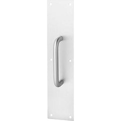 Rockwood - Door Pulls; Overall Length (Inch): 16 ; Finish/Coating: Satin Stainless Steel ; Grip Length: 4 (Inch) - Exact Industrial Supply