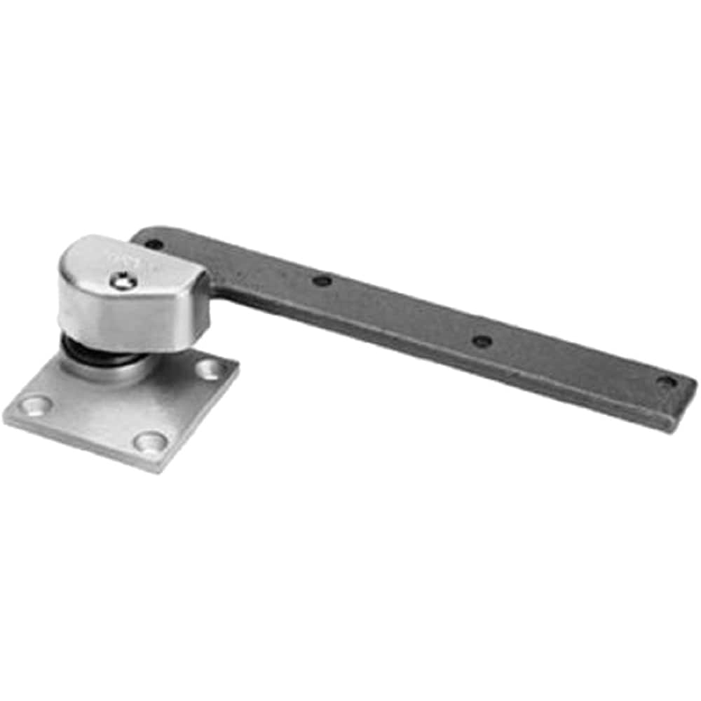 Pivot Hinges; Finish/Coating: Satin Chrome; Type: Offset Hung Regular Standard-Duty Pivot; Hand: Left Hand; Leaf Height: 4-1/4; Length (Decimal Inch): 9.6250; Length (Inch): 9-5/8; Load Capacity (Lb.): 600.000; Minimum Door Thickness (Decimal Inch): 1.750