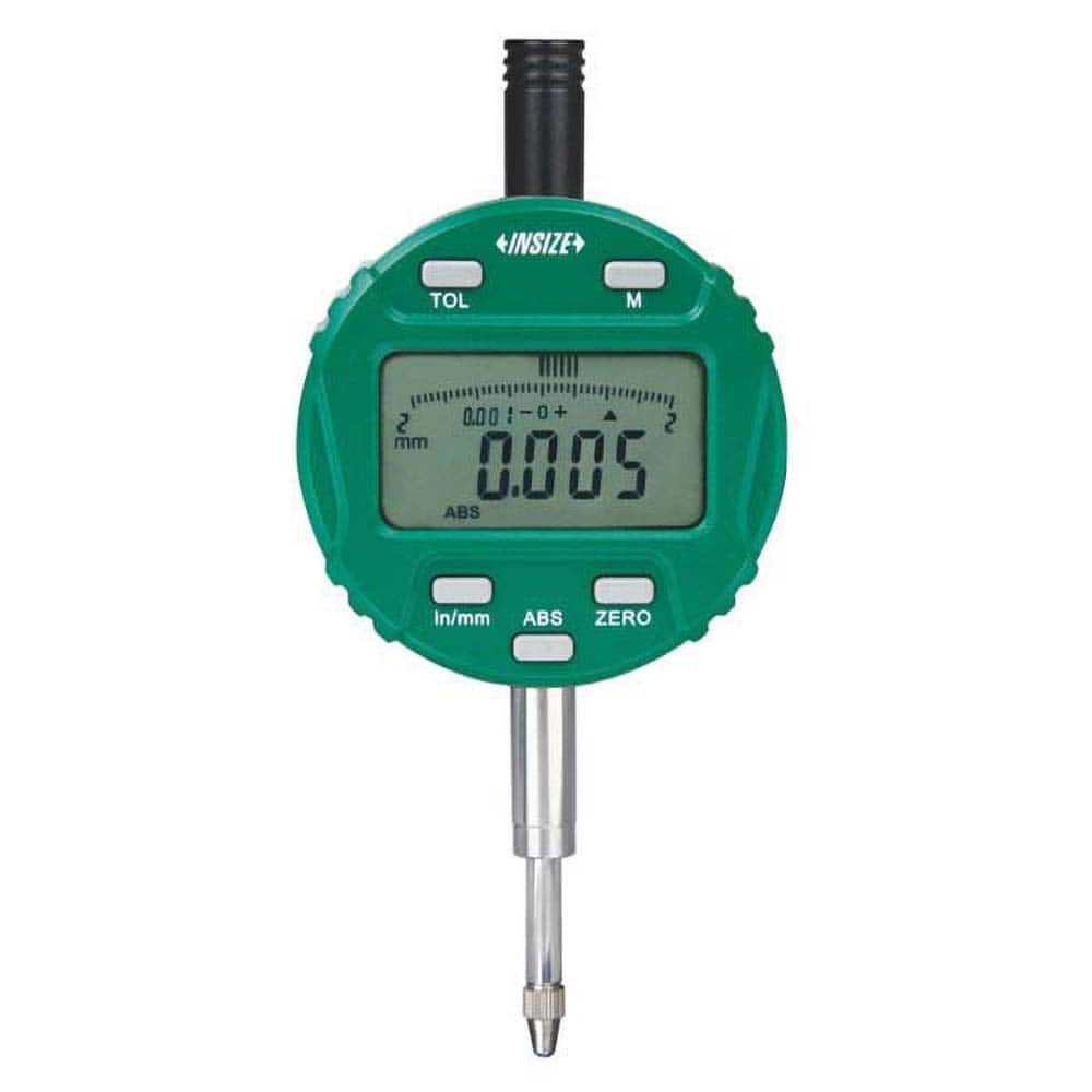 Insize USA LLC - Electronic Drop Indicators; Minimum Measurement (Decimal Inch): 0 ; Minimum Measurement (Inch): 0 ; Minimum Measurement (mm): 0 ; Maximum Measurement (mm): 12.70 ; Maximum Measurement (Decimal Inch): 0.5000 ; Resolution (Decimal Inch): 0 - Exact Industrial Supply