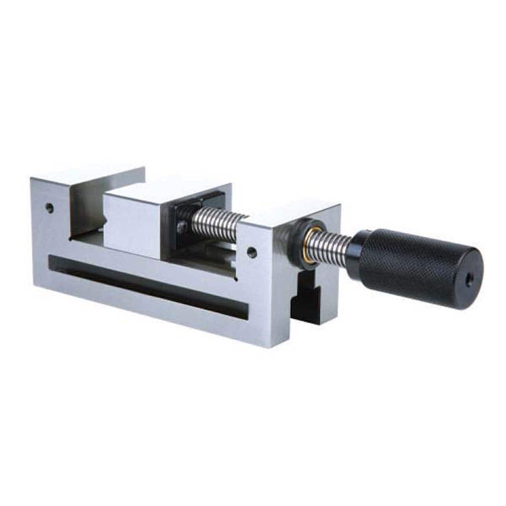 Insize USA LLC - 4-3/4" Opening 3-7/8" Horizontal Cross Slide Precision Machine Vise - Exact Industrial Supply