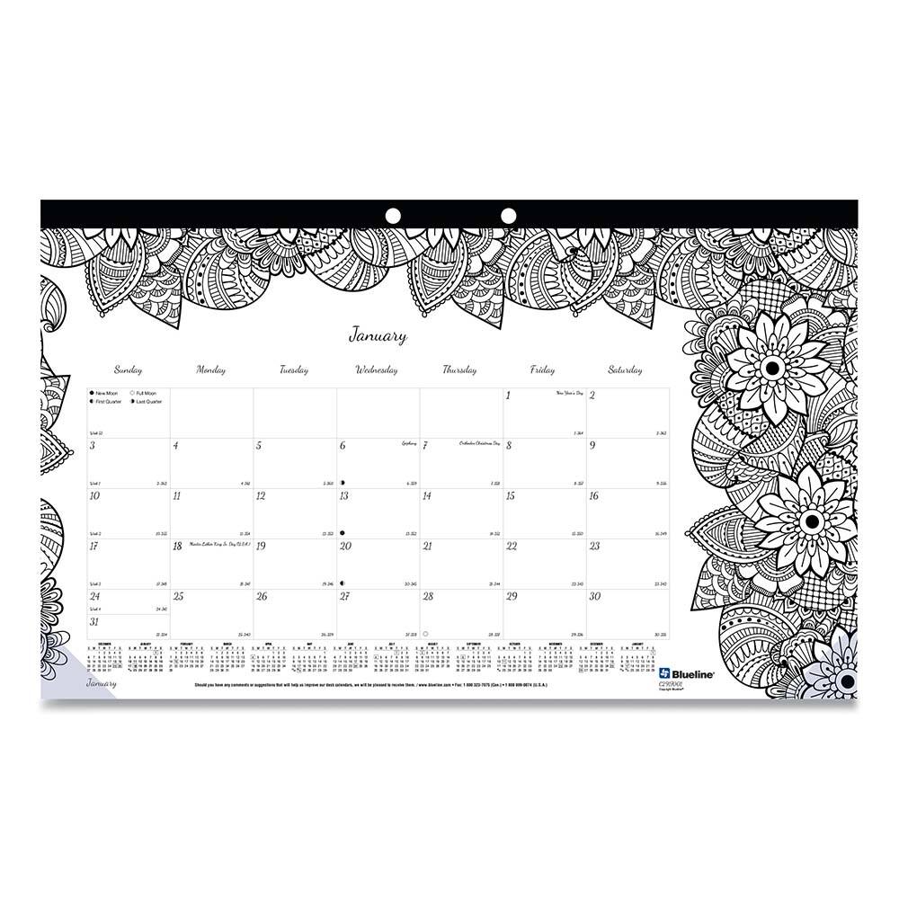 Blueline - Note Pads, Writing Pads & Notebooks Writing Pads & Notebook Type: Desk Pad Size: 17-3/4 x 10-7/8 - Makers Industrial Supply