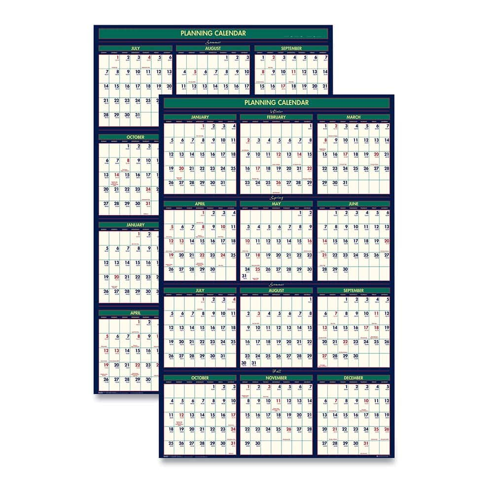 House of Doolittle - Note Pads, Writing Pads & Notebooks Writing Pads & Notebook Type: Wall Calendar Size: 24 x 37 - Makers Industrial Supply