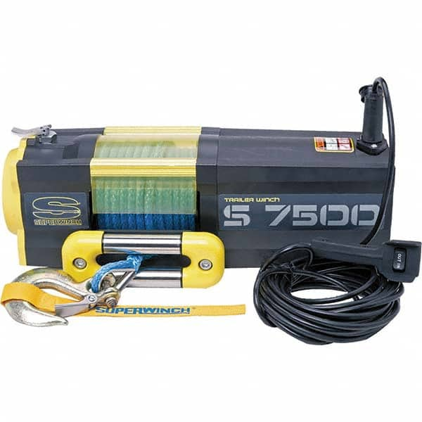 Superwinch - Automotive Winches Type: DC Electric Winch Pull Capacity (Lb.): 7,500 (Pounds) - Makers Industrial Supply