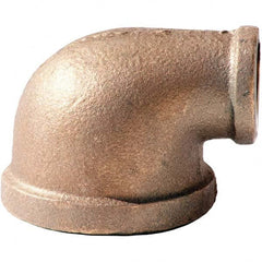 Brass Pipe Reducing Elbow: 2 x 1″ Fitting, FNPT x FNPT, Class 125, Lead Free