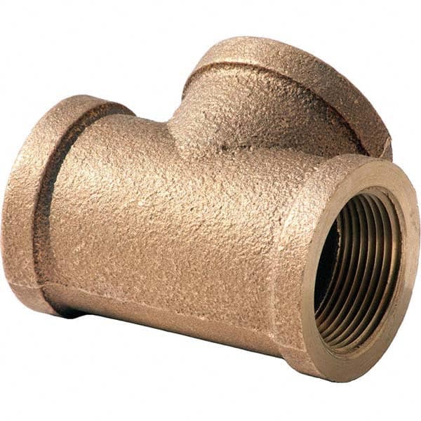 Merit Brass - Brass & Chrome Pipe Fittings Type: Tee Fitting Size: 3 - Makers Industrial Supply