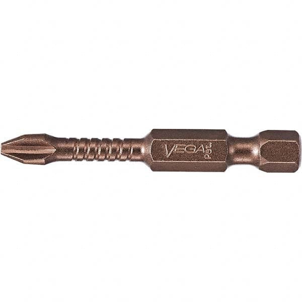 VEGA Industries - Phillips Screwdriver Bits Type: Phillips Bit Point Size: #2 - Makers Industrial Supply