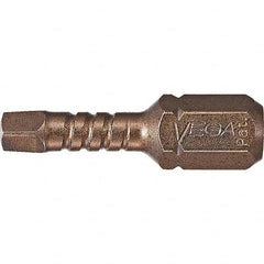 VEGA Industries - 1" Square 1" OAL S2 Steel Impact Rated Square Bit - Makers Industrial Supply