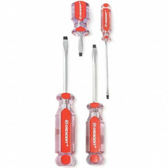 Crescent - Screwdriver Sets Screwdriver Types Included: Slotted Number of Pieces: 4 - Makers Industrial Supply