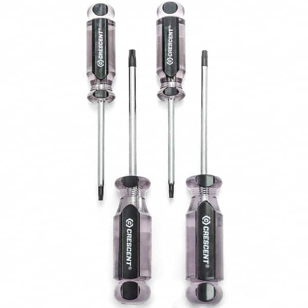 Crescent - Screwdriver Sets Screwdriver Types Included: Torx Number of Pieces: 4 - Makers Industrial Supply