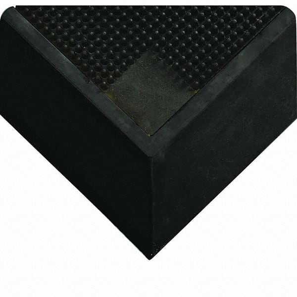 Wearwell - 37" Long x 31" Wide, Natural Rubber Surface, Boot Scrape Surface Entrance Matting - Makers Industrial Supply