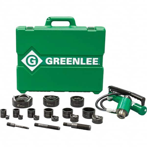 Greenlee - Punch & Driver Kits Tool Type: Knockout Set Punch Shape: Round - Makers Industrial Supply