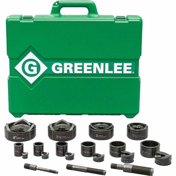 Greenlee - Punch & Driver Kits Tool Type: Knockout Set Punch Shape: Round - Makers Industrial Supply