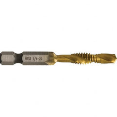 Greenlee - Combination Drill & Tap Sets Minimum Thread Size (Inch): 1/4-20 Maximum Thread Size (mm): M6x1.00 - Makers Industrial Supply