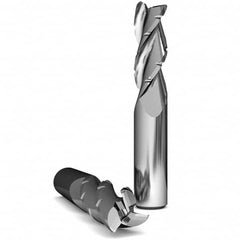 Corner Radius End Mill: 1-1/2″ LOC, 0.06″ Radius, 3 Flutes, Solid Carbide 2-1/2″ OAL, 3/8″ Shank Dia, 37 ° Helix, Bright/Uncoated, Centercutting