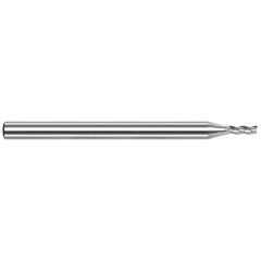 Harvey Tool - 3/16", 3/4" LOC, 3/16" Shank Diam, 3" OAL, 3 Flute, Solid Carbide Square End Mill - Exact Industrial Supply