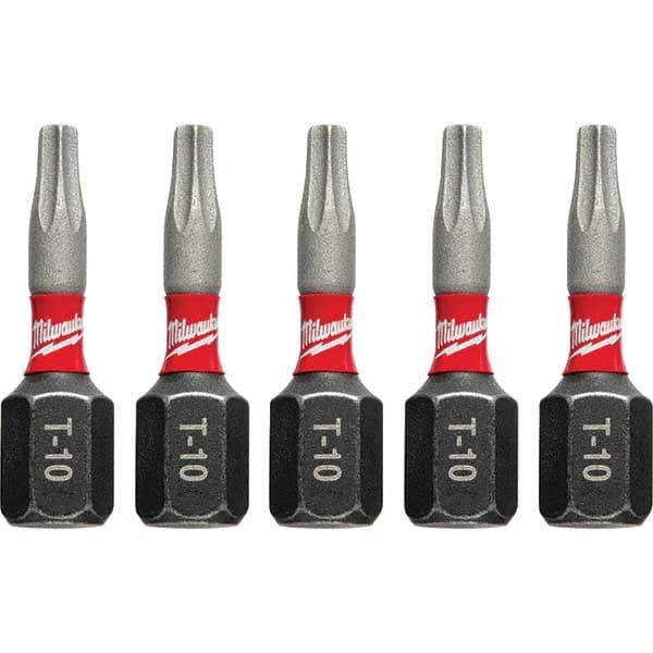 Milwaukee Tool - 1/4" Hex T10 Torx Impact Ready Bit - Makers Industrial Supply