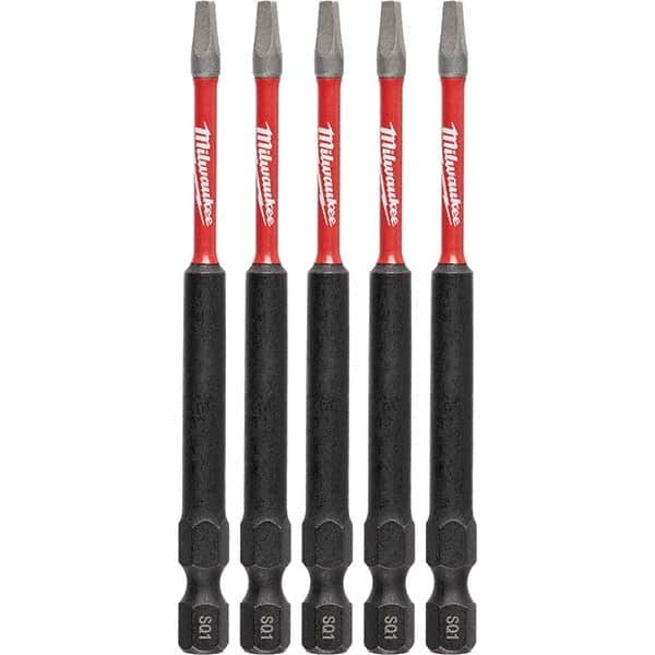 Milwaukee Tool - 1/4" Hex #1 Square Impact Ready Bit - Makers Industrial Supply