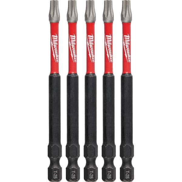 Milwaukee Tool - 1/4" Hex T25 Torx Impact Ready Bit - Makers Industrial Supply