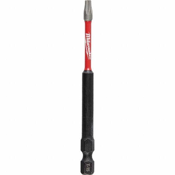 Milwaukee Tool - 1/4" Hex T15 Torx Impact Ready Bit - Makers Industrial Supply