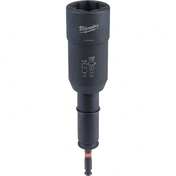 Milwaukee Tool - 7/16" Hex 1/2" Lineman's Utility Socket for Standard Hex/Socket Screws - Makers Industrial Supply