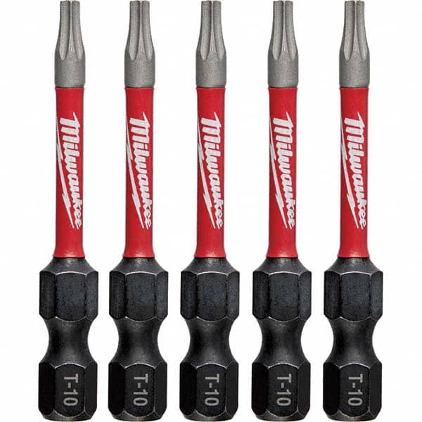 Milwaukee Tool - 1/4" Hex T10 Torx Impact Ready Bit - Makers Industrial Supply