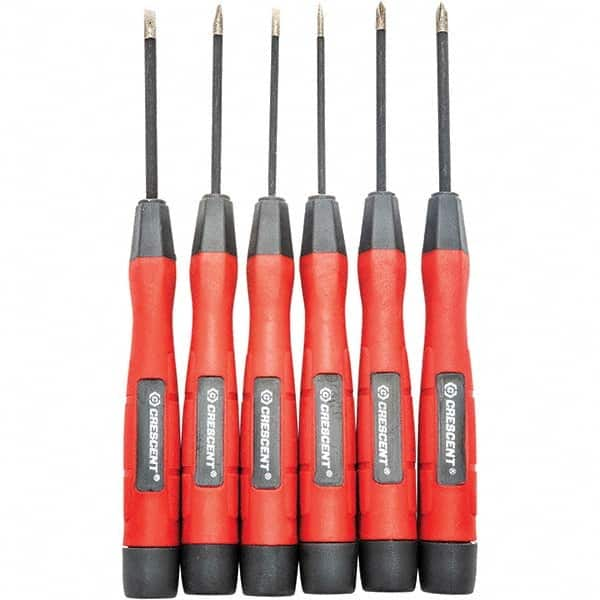 Crescent - Screwdriver Sets Screwdriver Types Included: Phillips; Slotted Number of Pieces: 6 - Makers Industrial Supply