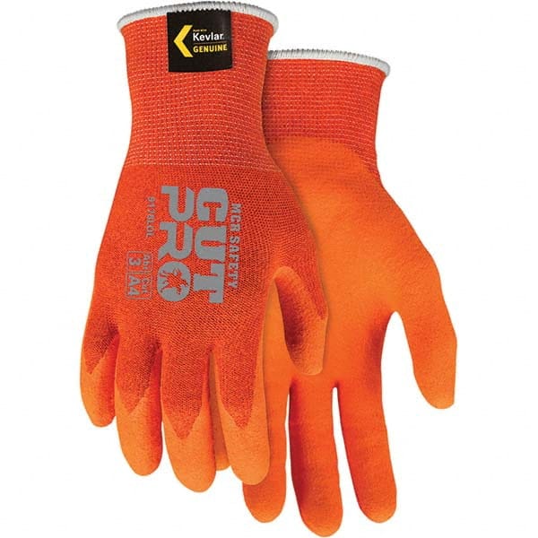 MCR Safety - Size M, ANSI Cut Lvl A4, Puncture Lvl 4, Abrasion Lvl 4, Latex Coated Cut Resistant Gloves - Makers Industrial Supply