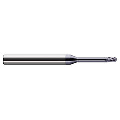 Harvey Tool - 1/8", 3/16" LOC, 1/8" Shank Diam, 4 Flute Solid Carbide Ball End Mill - Exact Industrial Supply