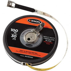 Keson - 100' x 1/2" White Blade Tape Measure - Makers Industrial Supply