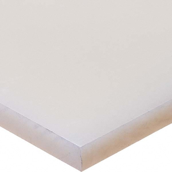 USA Sealing - 1' x 8" x 1-1/2" Semi-Clear White Polypropylene Sheet - Makers Industrial Supply