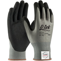 16-X310/M Coated Gloves w/Polykor - G-Tek PolyKor Xrystal - S&P Blended 13 Gauge - Nitrile MicroSurface - A4 - Exact Industrial Supply