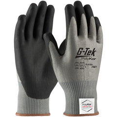 16-X320/S Coated Gloves w/Polykor - G-Tek PolyKor Xrystal - S&P Blended 13 Gauge - Nitrile Foam - ANSI A4 - Exact Industrial Supply