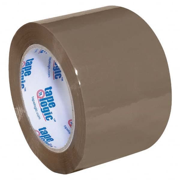 Tape Logic - Pack of (6) 110 Yd Rolls 3" Tan Acrylic Adhesive Packaging Tape - Makers Industrial Supply