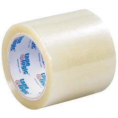 Packing Tape: 4″ Wide, Clear, Acrylic Adhesive Polypropylene, 2 mil Thick