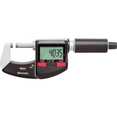 Mahr - Electronic Outside Micrometers; Type: Digital Outside Micrometer ; Minimum Measurement (Decimal Inch): 2 ; Minimum Measurement (mm): 50 ; Maximum Measurement (mm): 75 ; Thimble Type: Ratchet ; Calibrated: Yes - Exact Industrial Supply